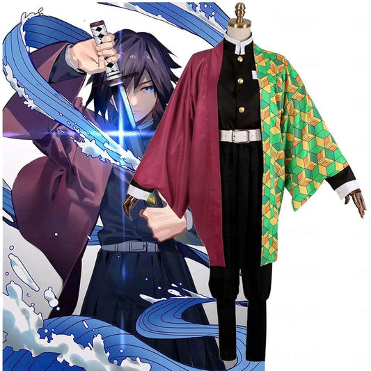 [Superi6] Demon Slayer Cosplay Costume with Props, Gift, Festival, Cosplay, Event, Disguise, Costume, Demon Slayer Corps Uniform, Event, Disguise, Costume, Gift, Festival Costume