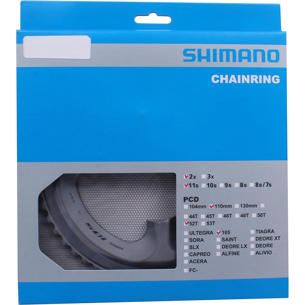 SHIMANO Repair Parts Chainring 52T-MT (Silver) for 52-36T FC-R7000 Y1WV98040