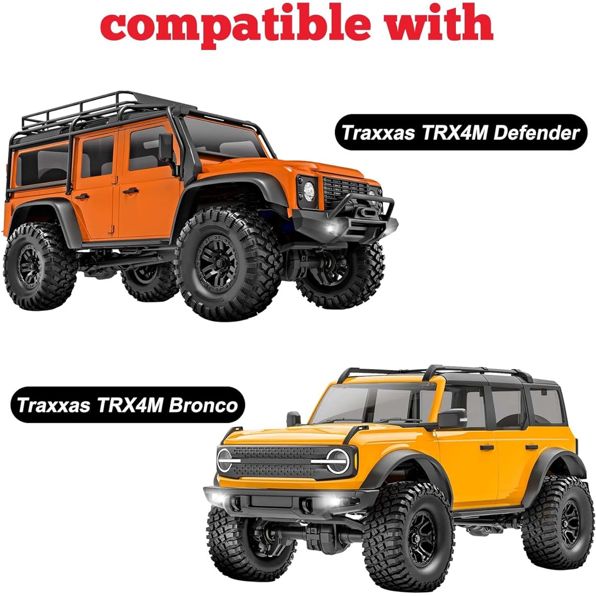Hobbypark Brass Caster Blocks C-Hubs Weights for TRX4M Upgrade 1/18 RC Crawler Car Replacement Left and Right (2 Pack)