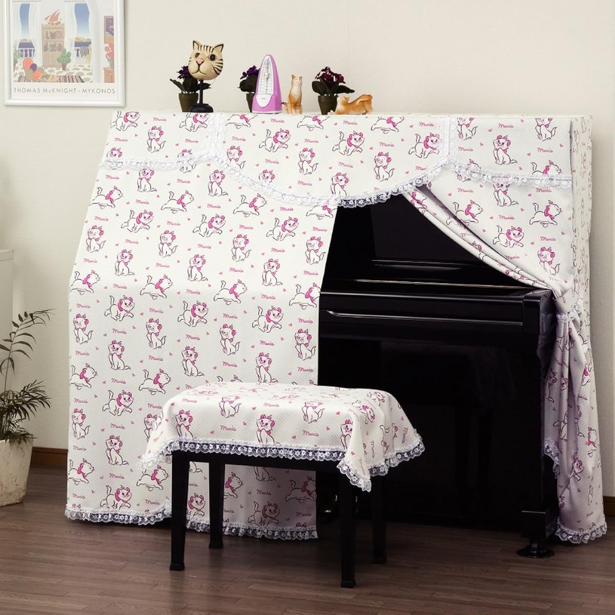 UP-MRE Upright Piano All Cover L Size YUS3 Type Marie the Aristocats (Chair Cover Sold Separately)