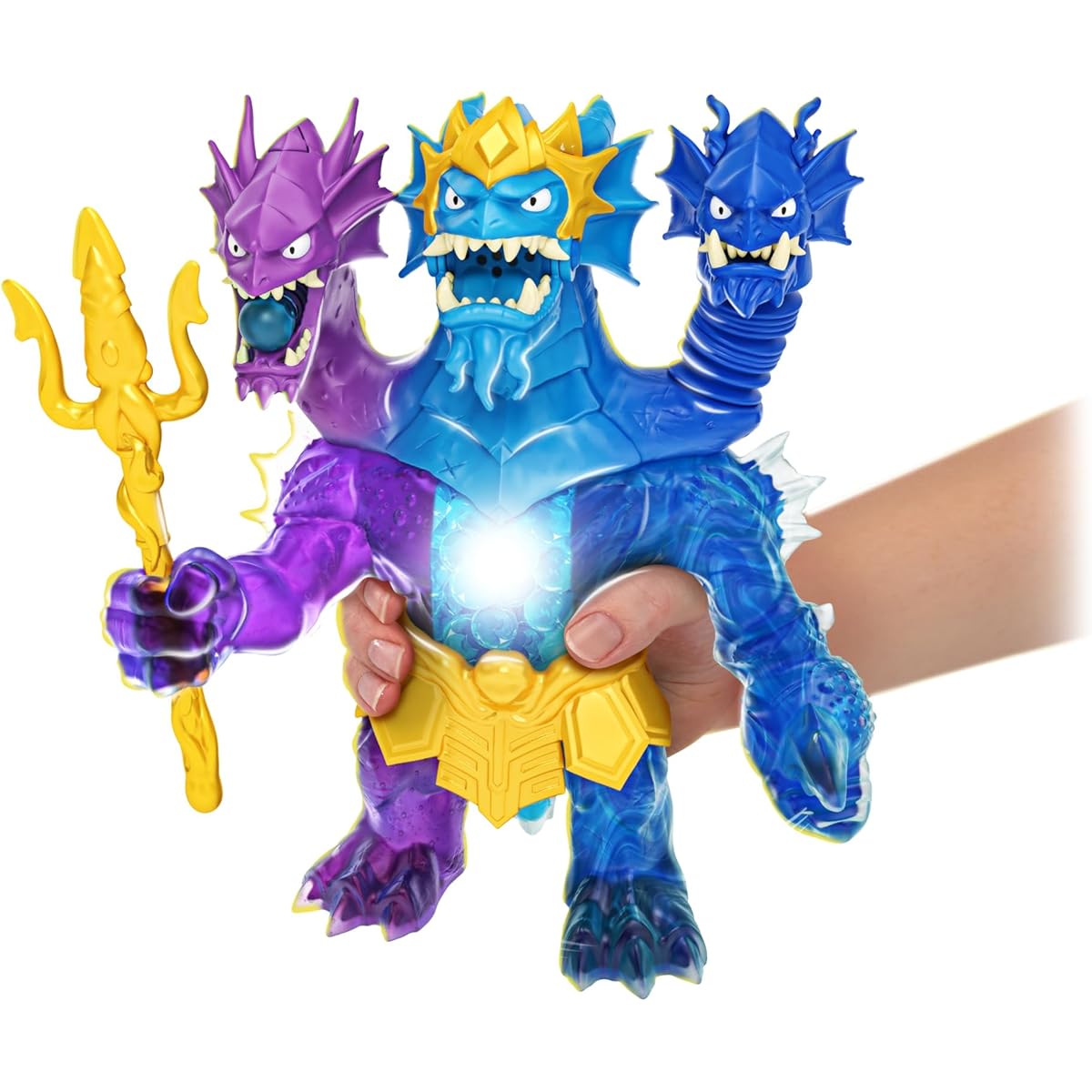 Heroes of Goo Jit Zu Deep Goo Seeking Hydra Figure Triple Attack 3in1 Goo Power Plus Light and Sound Battle Action!