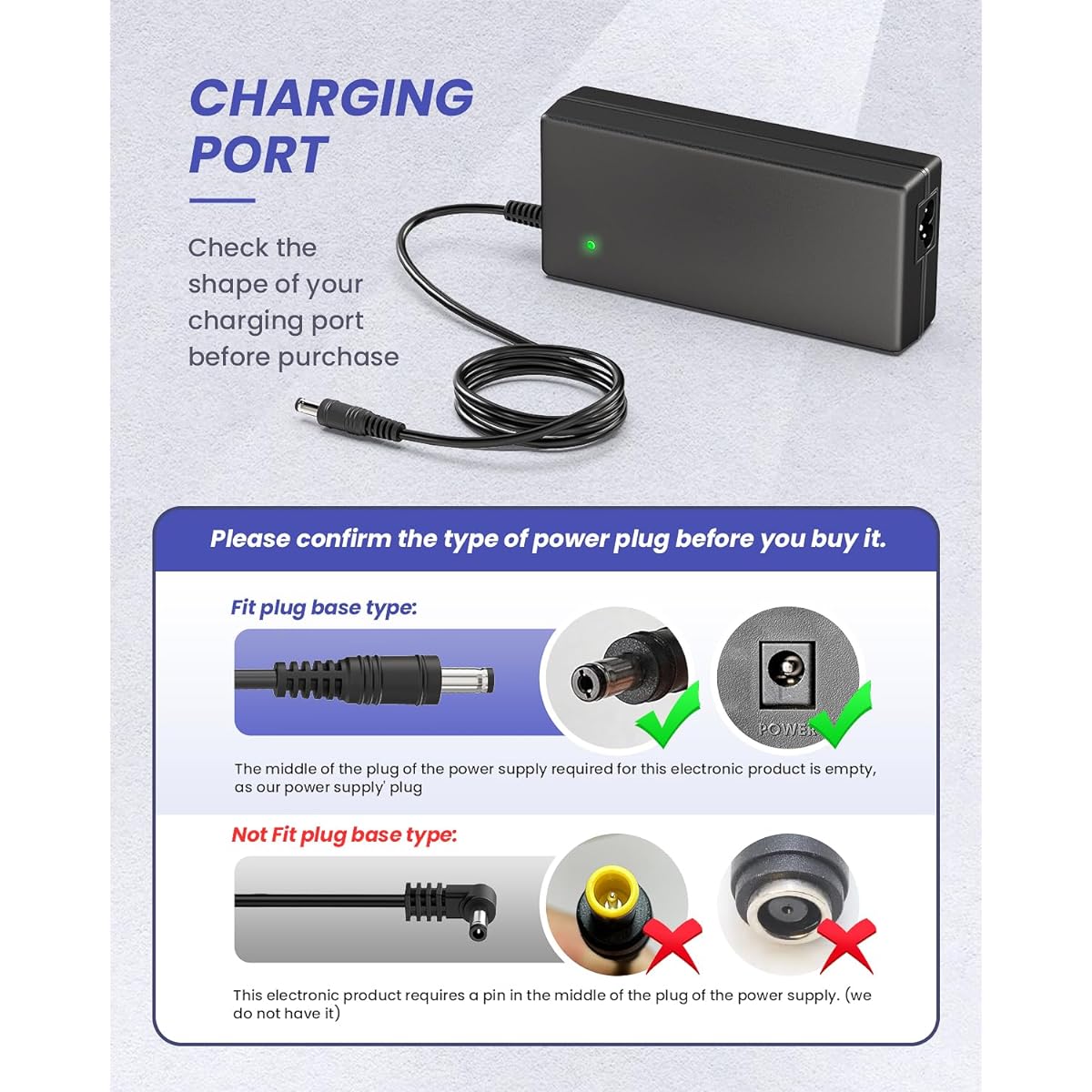 Power Adapter for LED Strip Lights Wireless Router ADSL Cat Hub Switch Security Camera Audio/Video 100-240V~DC 24V 5A Power Supply