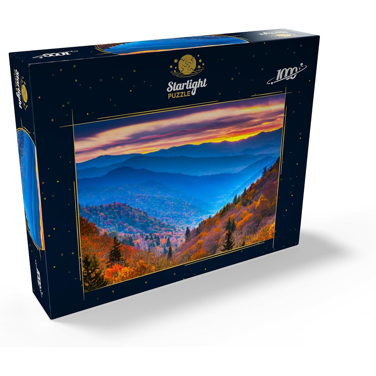 Smoky Mountains National Park, Tennessee, USA Autumn Landscape at Dawn - Premium 1000 Piece Jigsaw Puzzle for Adults