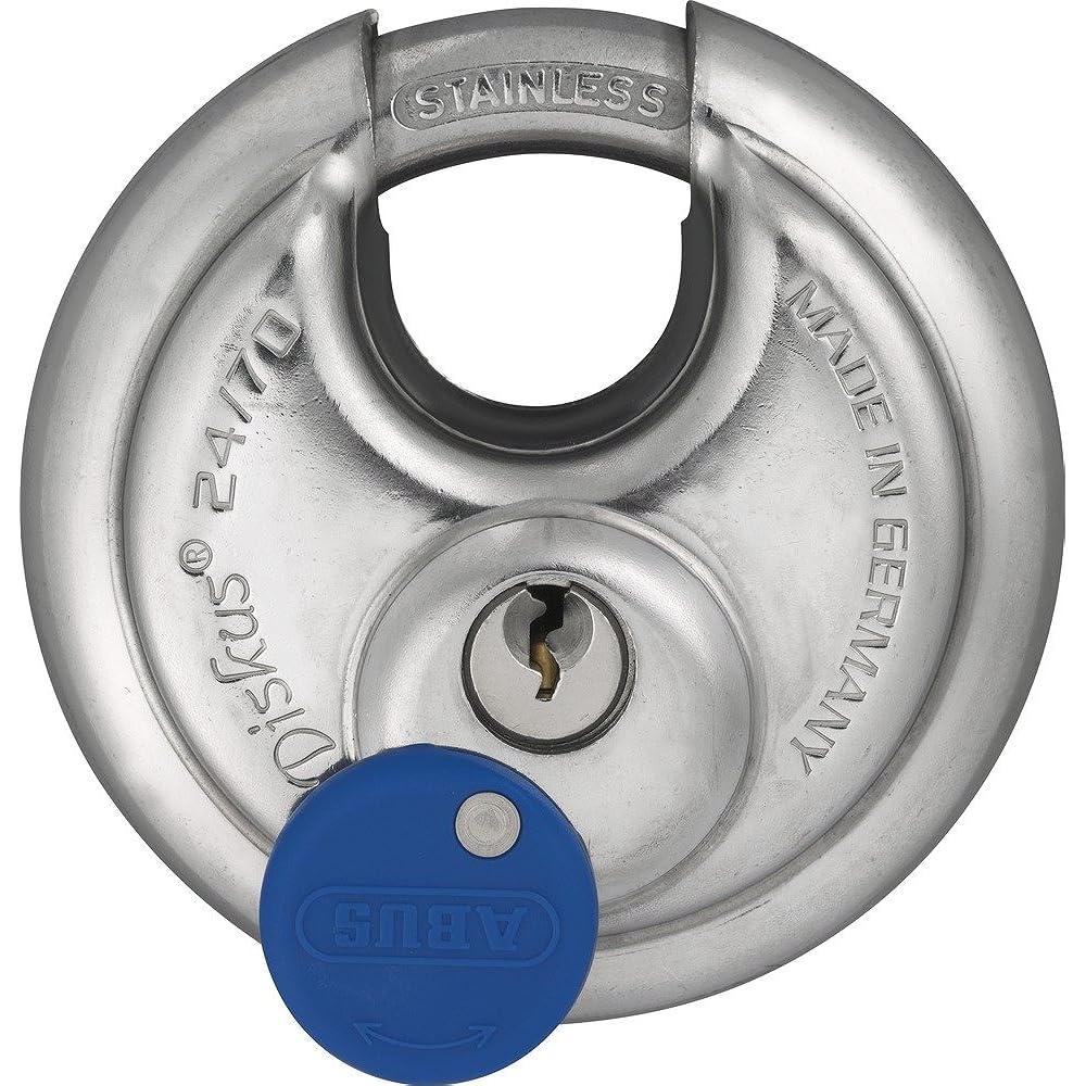 ABUS Strong Cylinder Padlock Discus Stainless Steel Crane 24IB-70