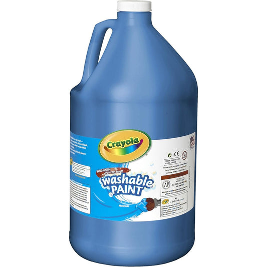 Crayola Washable Paint, Blue, 1 Gallon Bottle Only (CYO542128042)