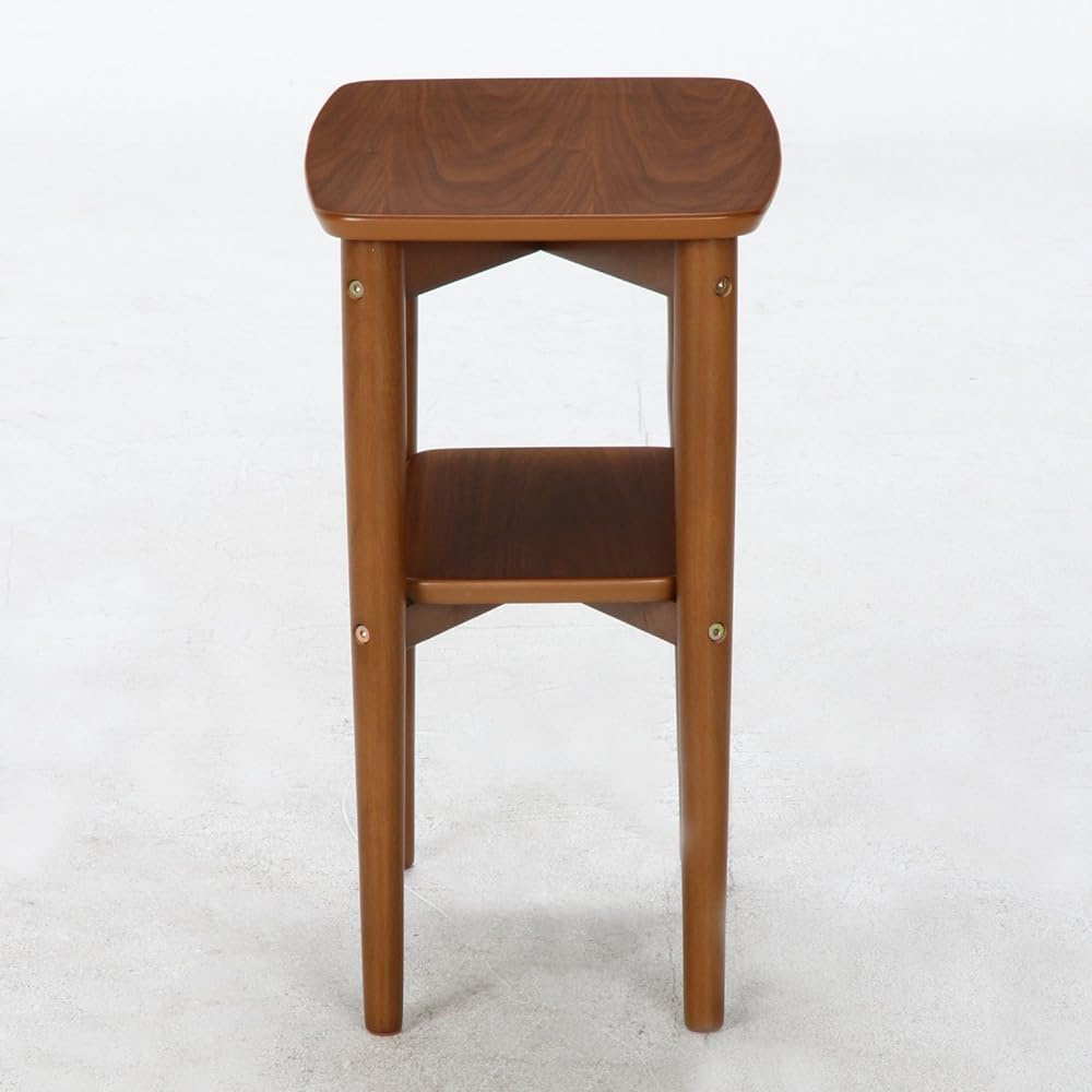 Fuji Boeki Side Table Square Wooden Width 45x Depth 30cm Medium Brown 96476