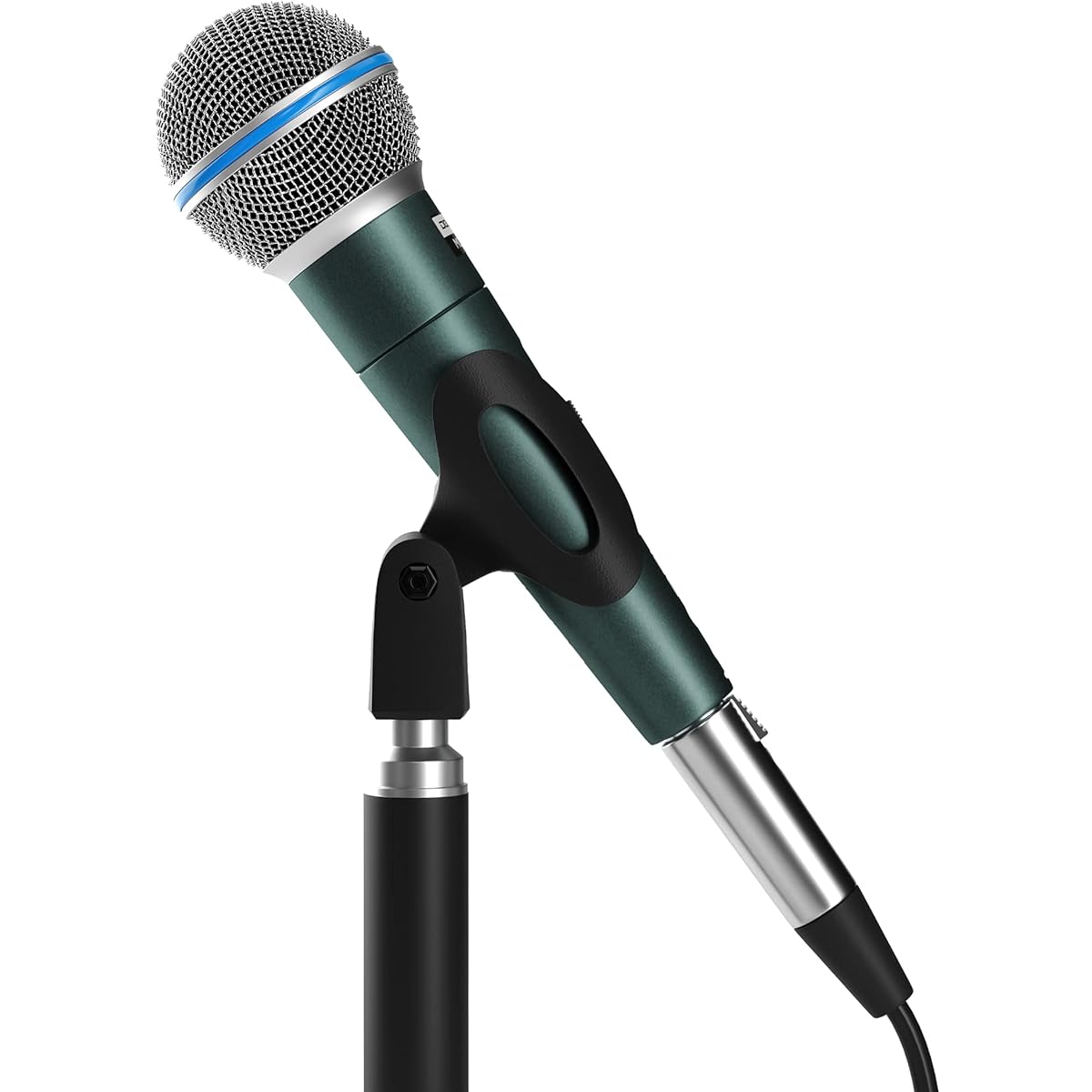Dolphin Karaoke Microphone Set MCX30 Handheld Dynamic Vocal Microphone for Speakers with Detachable 14ft XLR Cable, Mic Stand Clip, Carry Case