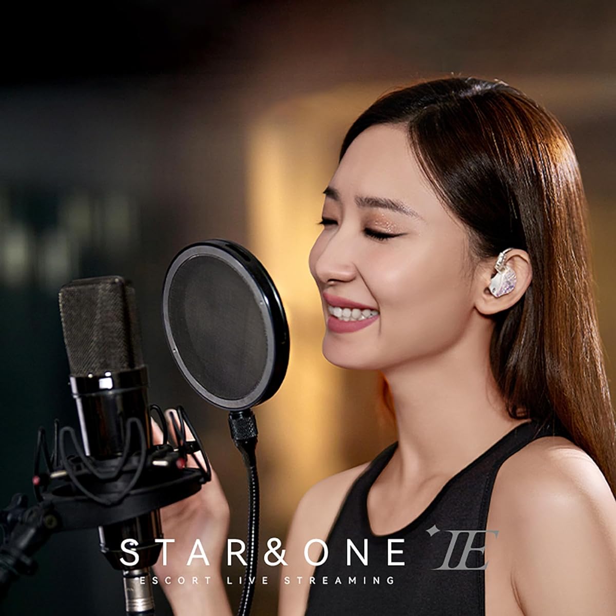 LINSOUL EPZ×Tipsy Star One dynamic high-end inner ear monitor (black, 2m cable)