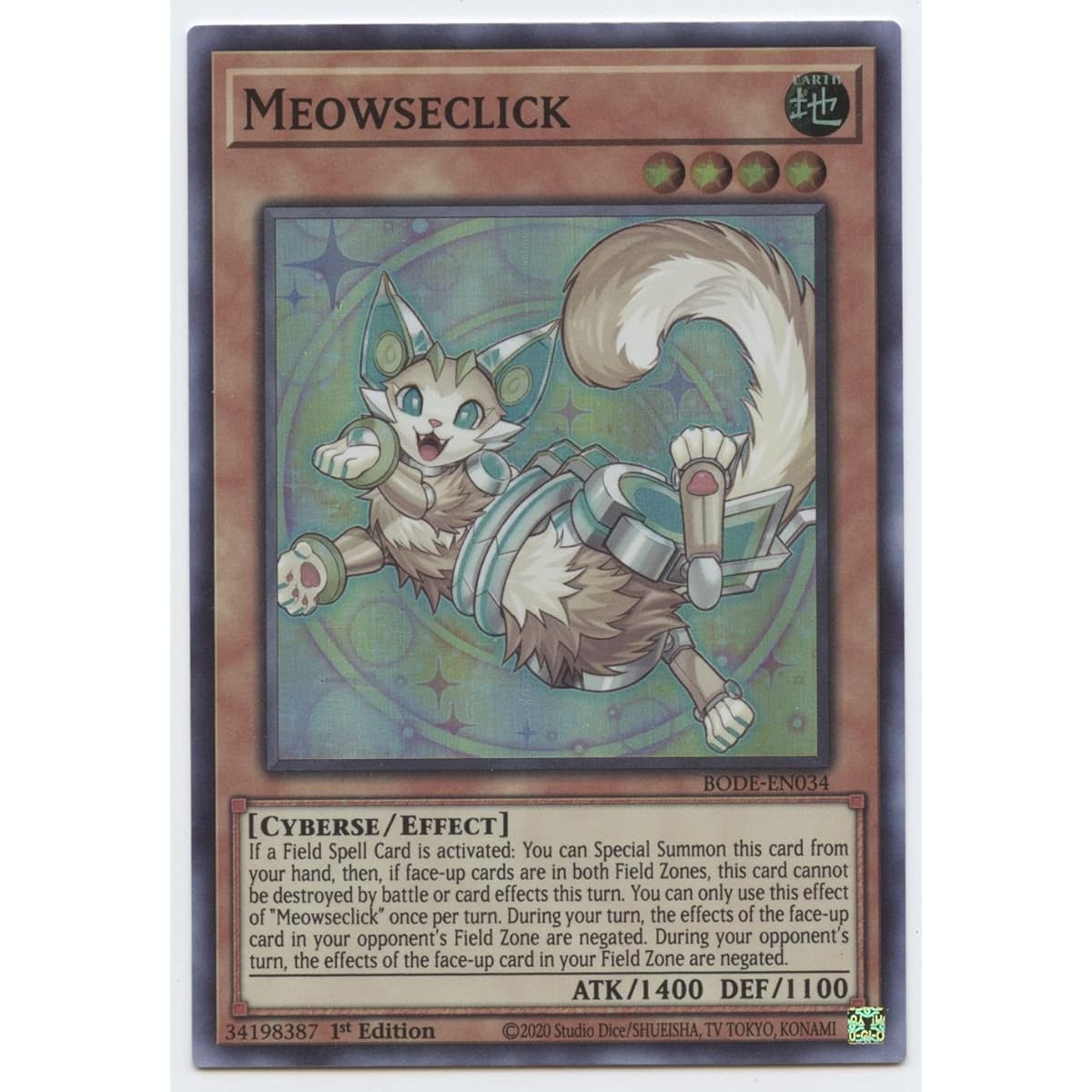 Meowseclick - BODE-EN034 - Super Rare - 1st Edition.