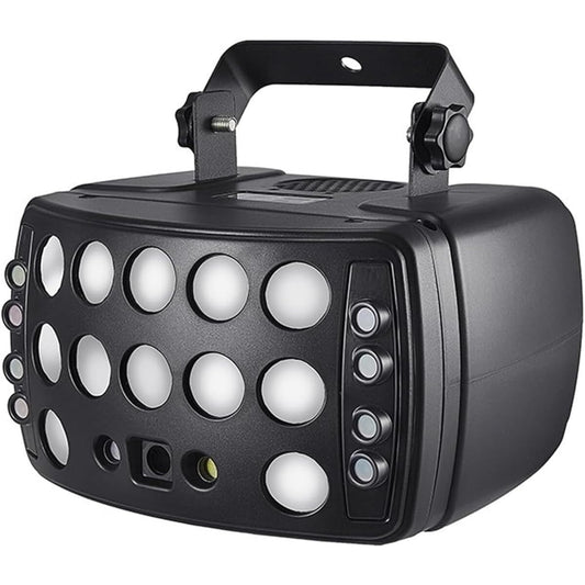 4in1 Red Rain Pattern Light LED Strobe RGBW Derby Beam Stage Lighting Effect DJ Disco Party Holiday Wedding Carnival Lamp (Size : No Remote_A)