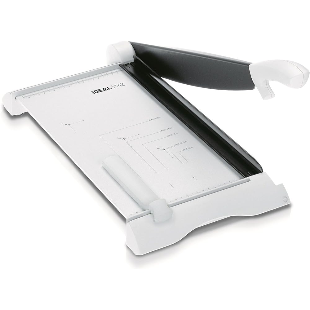 Maiz Corporation Cutting Machine IDEAL Paper Cutter Compatible with A3 Long Side IP-1142 White [Parallel Import]