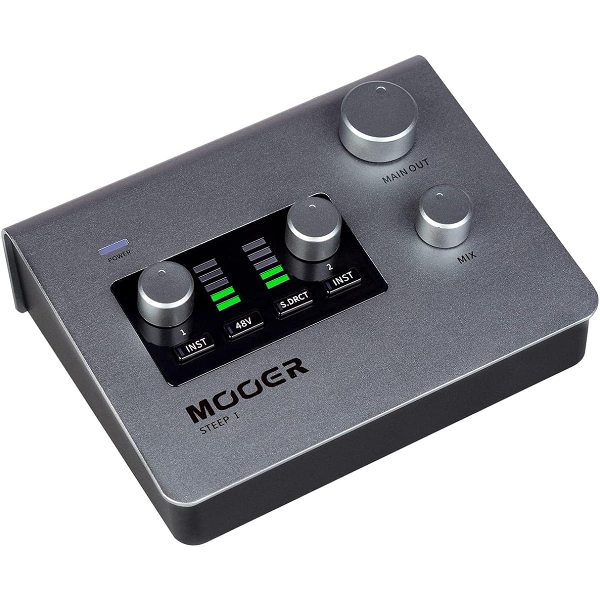 MOOER SteepⅠ Audio Interface for Professional Recording Stero Sound 24bit/192 Khz Audio Port Tpye-C 2x 1/4" Trs Mono Jack Microphone/Headphone