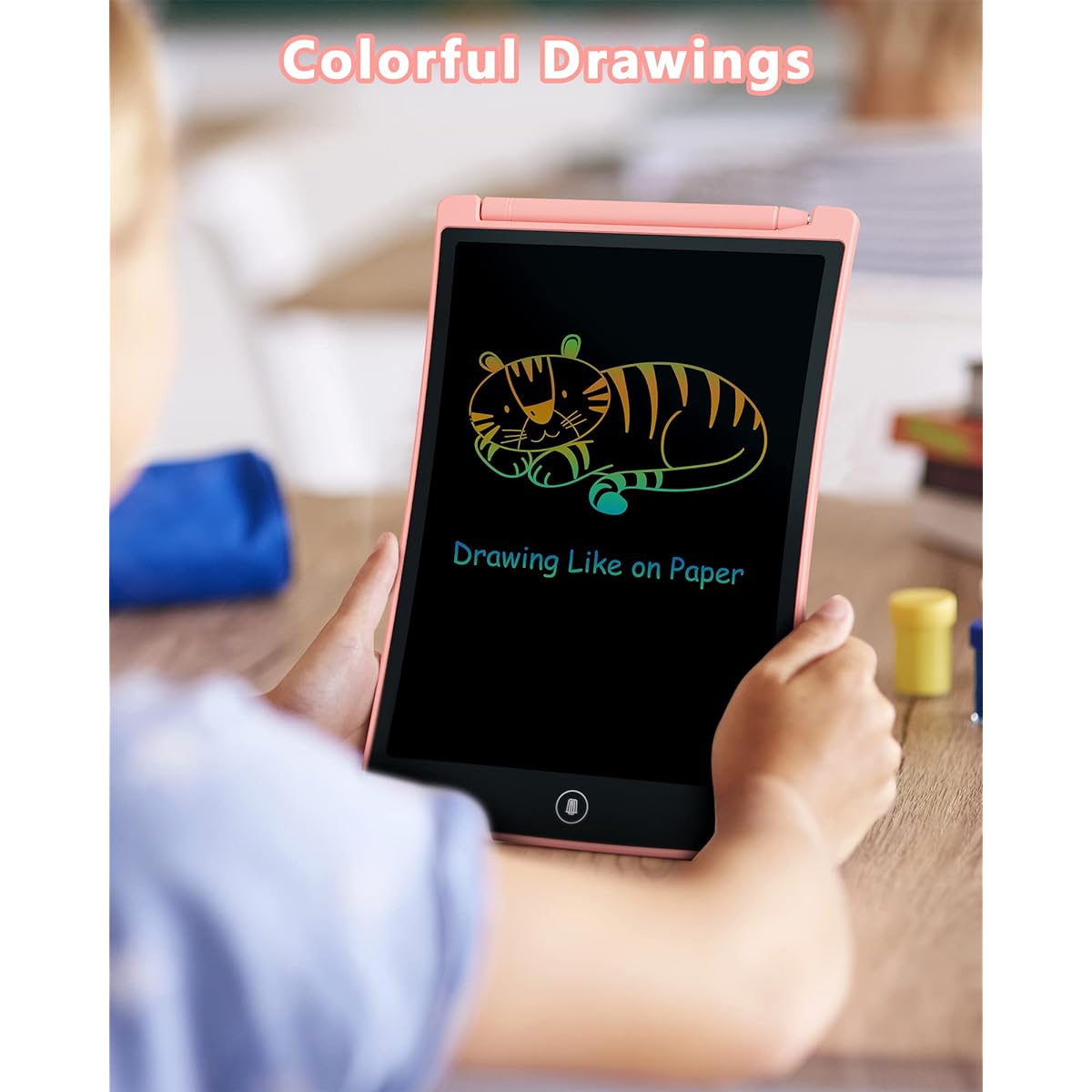 Kid Toys 3 Packs LCD Writing Tablet, Colorful Toddler Drawing Pad Doodle Board Erasable, Educational Learning Toys Birthday Gifts for Girls Boys Age 3 4 5 6 7 8(Pink & Blue & Green