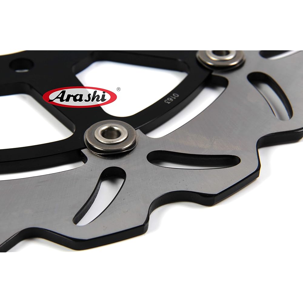 Arashi Front and Rear Brake Disc Rotor for Suzuki GSXR 750 GSXR750 1996-2003 Motorcycle Replacement Accessories Black 1997 1998 1999 2000 2001 2002 03