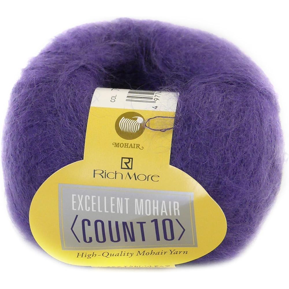 Hamanaka Richmore Excellent Mohair Count 10 Yarn Gota col.1 White Series 20g Approx. 200m 10 Ball Set 6289