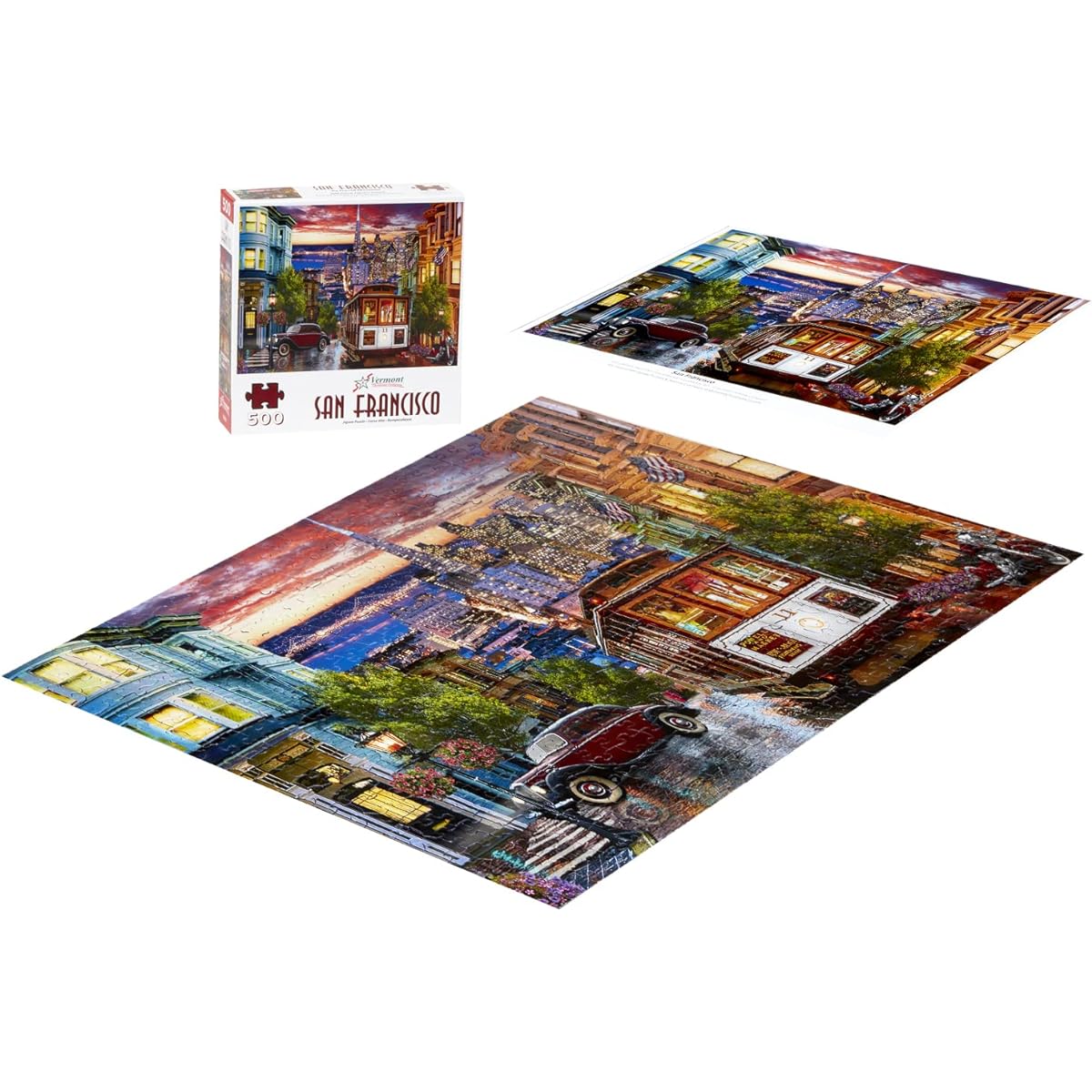 Vermont Christmas Company San Francisco Jigsaw Puzzle 500 Piece