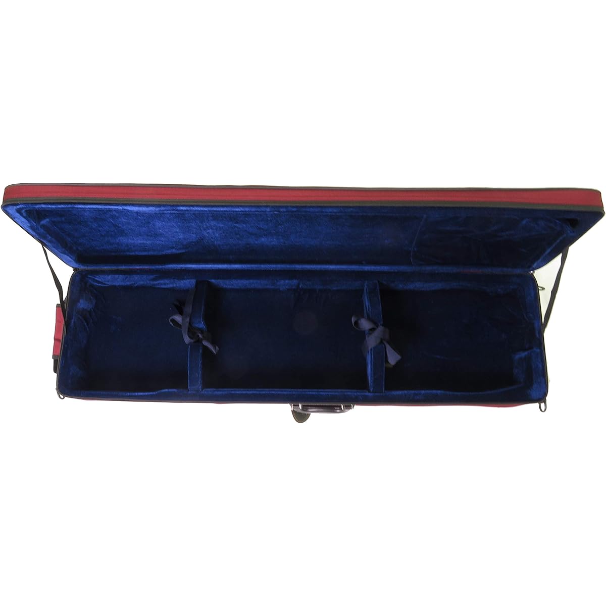 Lightweight water-repellent trunk shamisen hard case long bag with backpack Futazawa/Tsugaru red