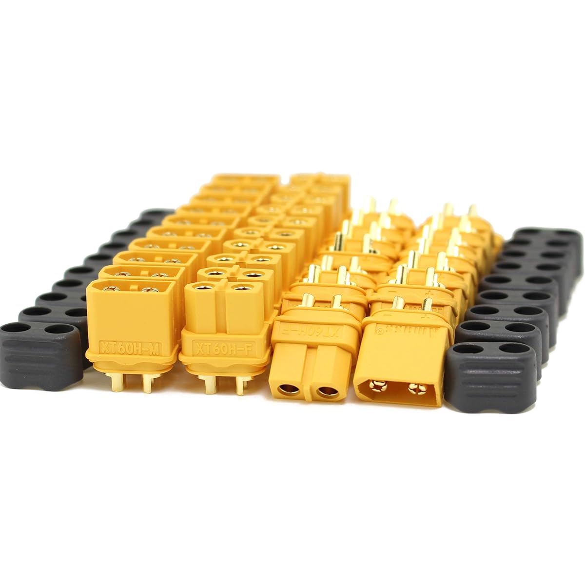 XT60H Bullet Connector Plug XT60 Sheath Female & Male Gold Plated for RC Parts 20 pairs