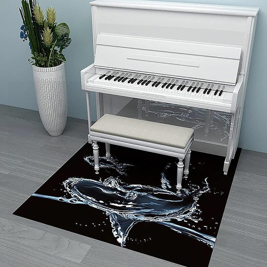Piano Soundproof Carpet Electronic Piano Dedicated Mat Soundproof Damping Floor Mat for Upright Piano Soundproof Rug for Piano Acoustic Pad Soundproof Floor Mat Piano Rug Set Anti-Vibration Soundproof Mat (Color: C, Size: 160*180cm)