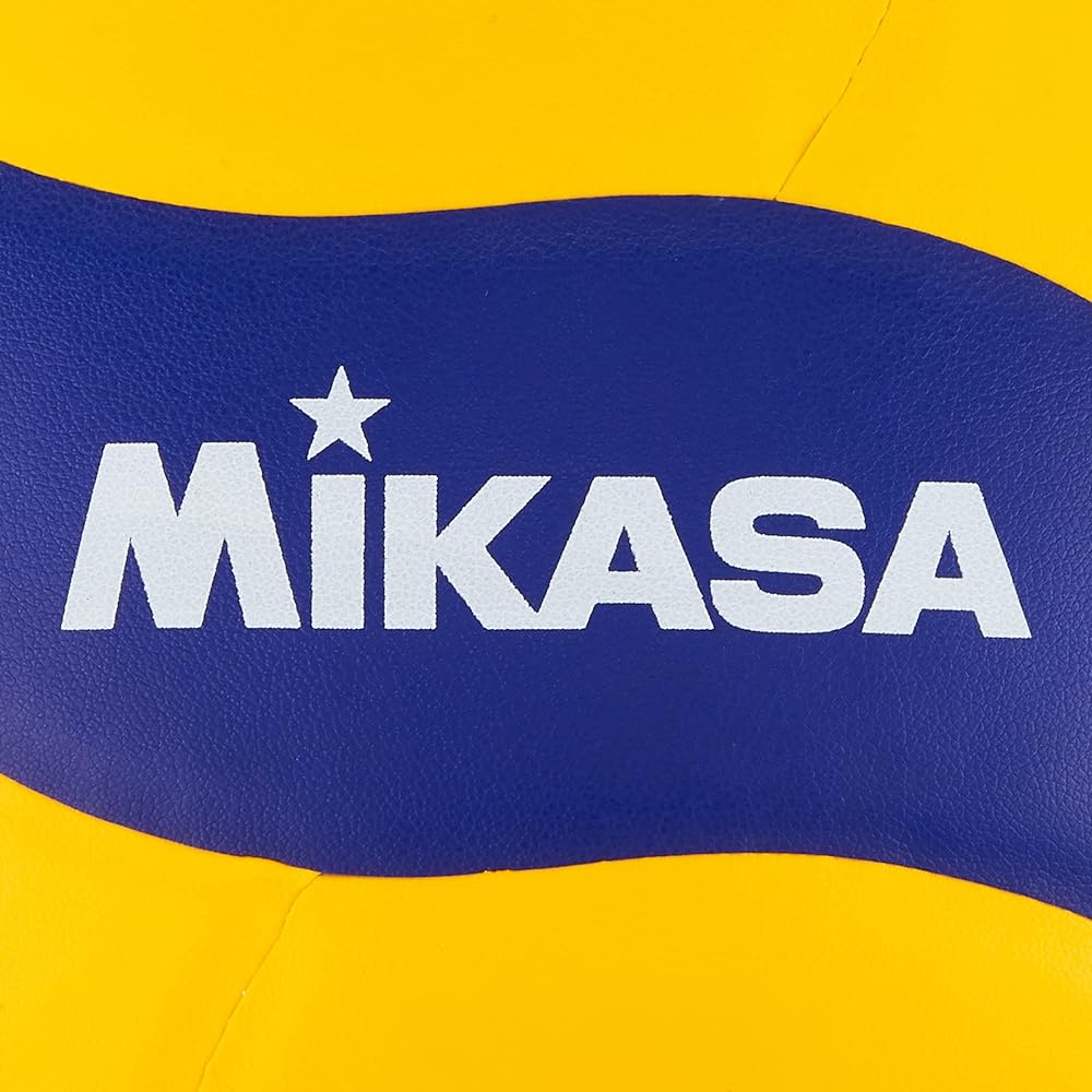 MIKASA Volleyball No. 4/No. 5 Practice Ball Yellow/Blue Recommended Internal Pressure 0.3~0.325 (kgf/㎠)