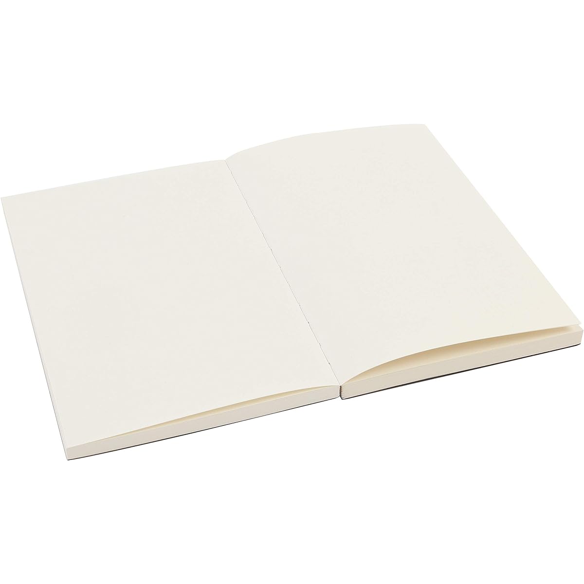 SoHo Urban Artist Open Bound Sketchpad 120 Sheets 65lb (100gsm) Paper Stock with Visible Coptic Binding for Writing, Sketching, Drawing and Dry Media - [White | 5.6" x 8.25"]