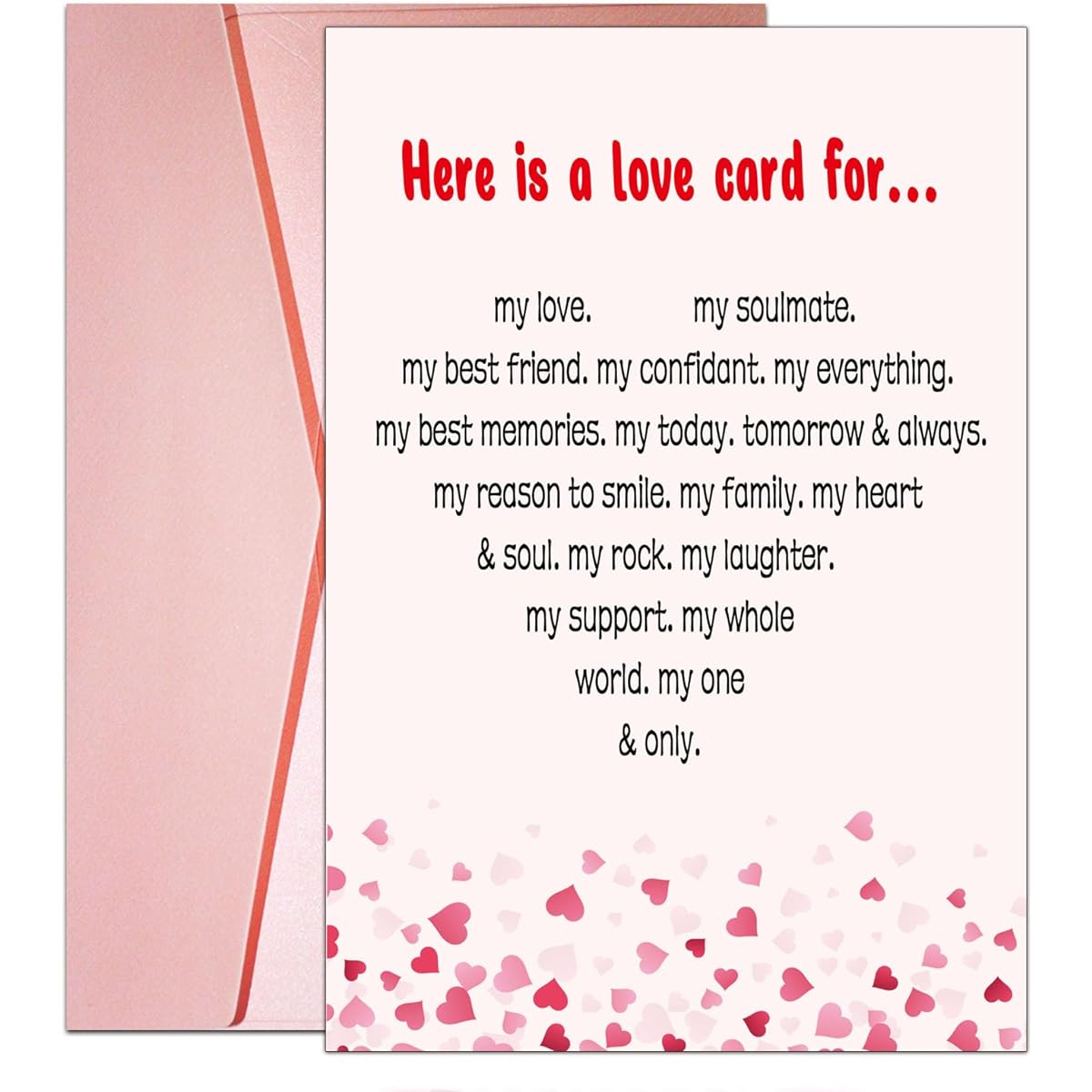 Dapofajo Valentine Card Husband Boyfriend Vday Gift Ideas Birthday Card from Wife Girlfriend Anniversary Card for Spouse Friend