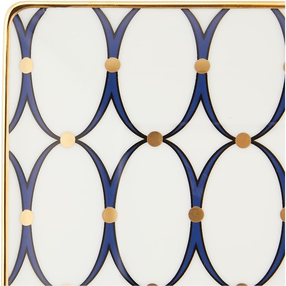 [Regular Imported Product] Wedgwood Renaissance Gold Square Tray Dish 14.5cm Wedding Gift Present 1061266