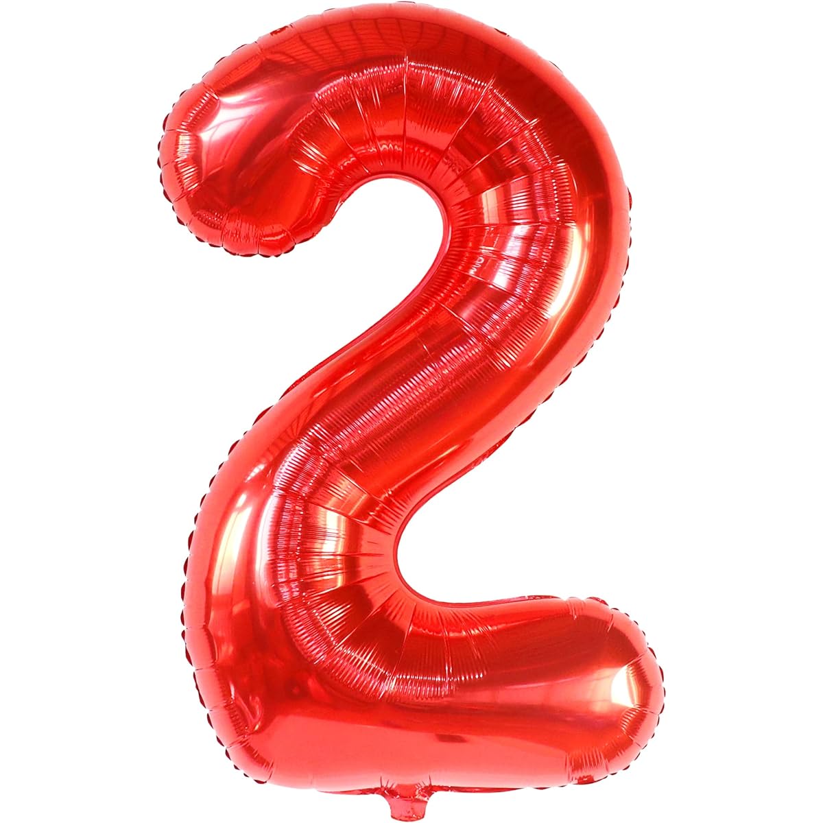 KatchOn Red Number 2 Balloons - Giant 50 Inch | 2nd Birthday Balloons | 2 Balloons for 2nd Birthday Decorations for Boys | 2 Red Balloons for 2 Birthday Decorations | 2 Year Old Balloons