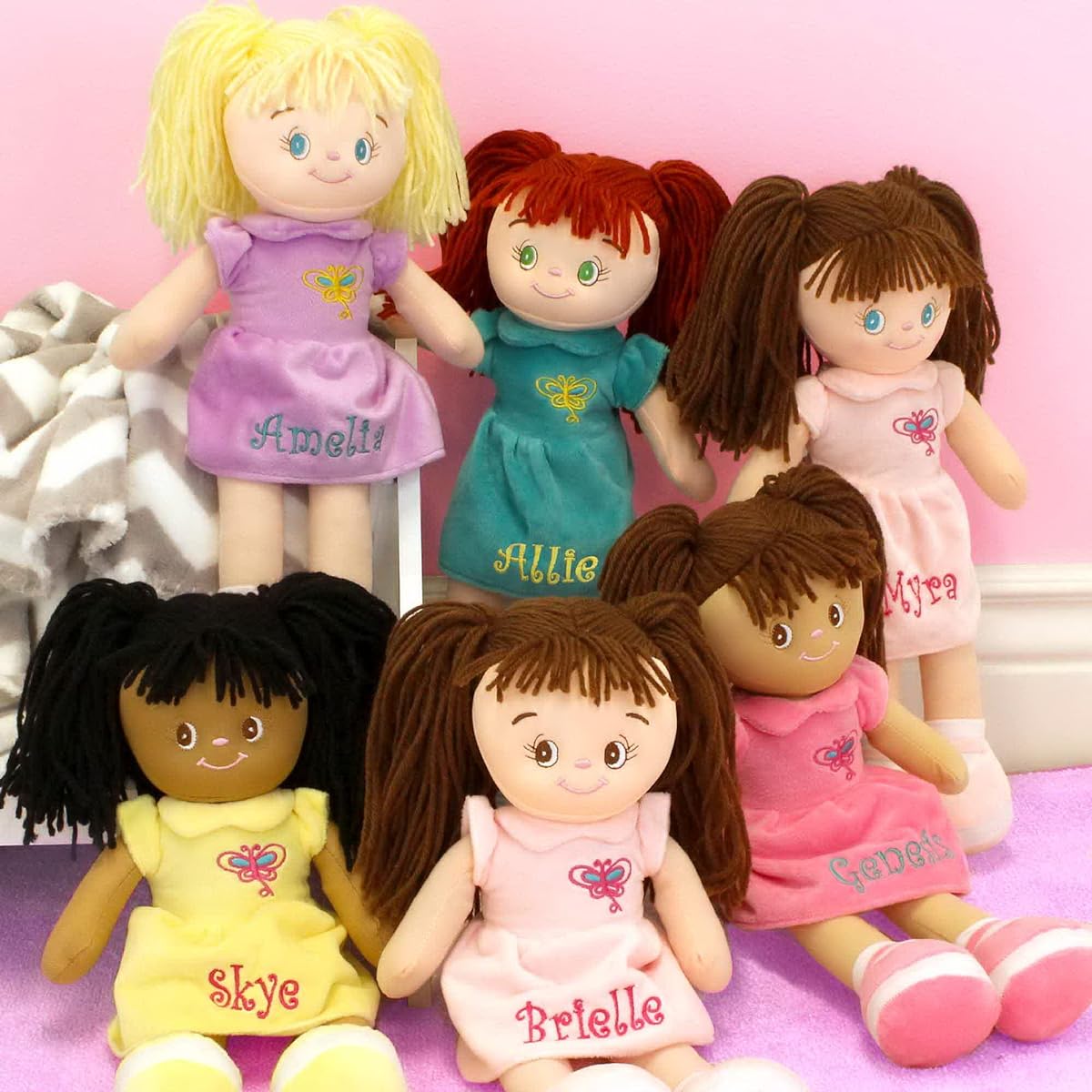 Dibsies Butterfly Snuggle Doll - 15" (Red)