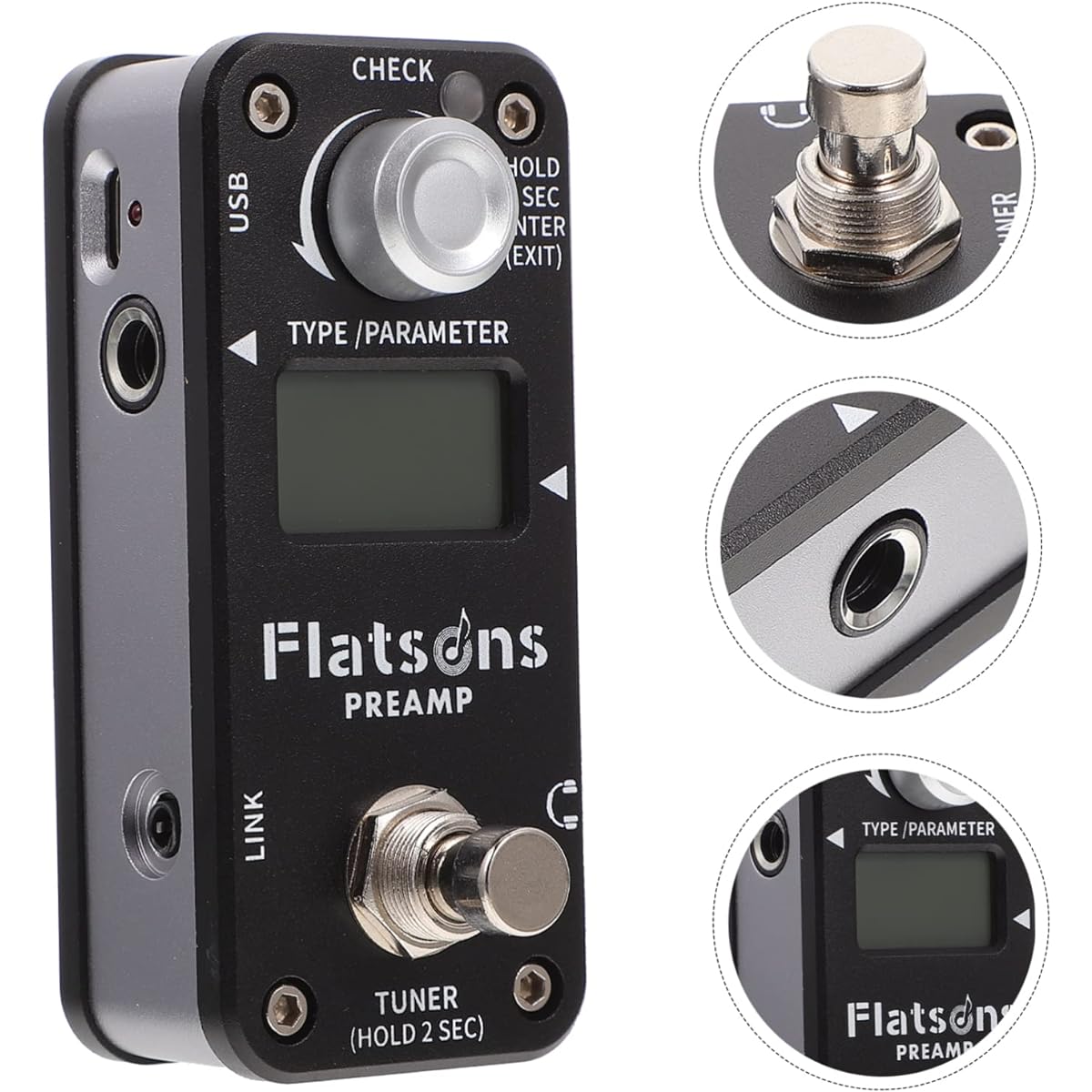 VINTORKY 1pc Guitar Effect Guitar Overload Delay Effector Metal Effector Guitar Part Guitar Accessories Guitar Effector Supply Guitar Overload Effector