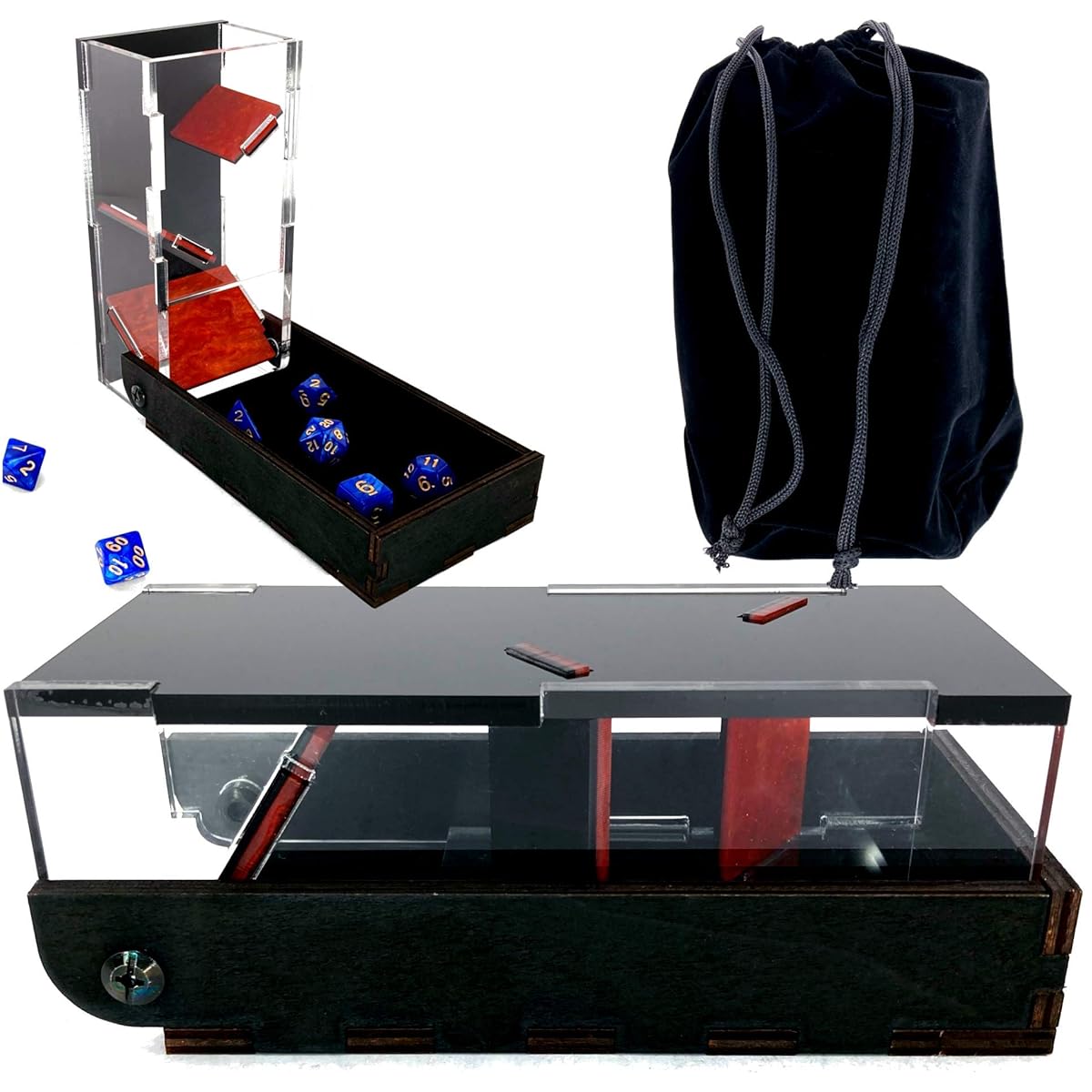 C4Labs Colorlux Drawbridge Dice Tower - Symphony Red