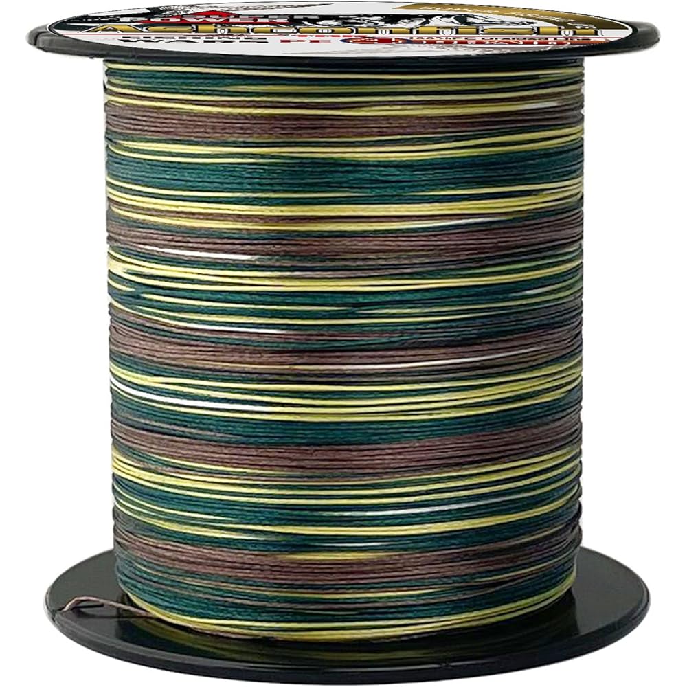 Ashconfish PE line camouflage green fishing type 4 strands 8 strands 100M 200M 1000M fishing line camouflage blue long throw high strength PE line X4 X8 high sensitivity high specific gravity fishing gear domestic raw materials
