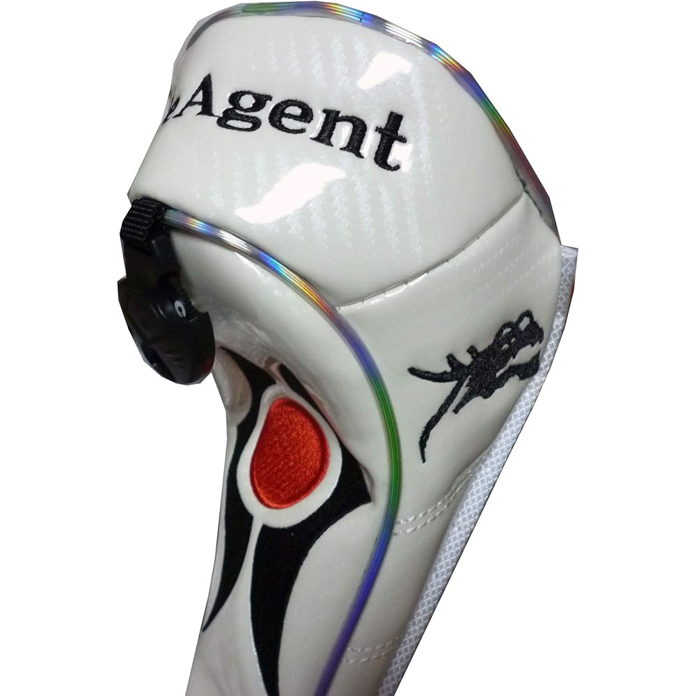 Golf head cover for fairway Dragon Dragon magnetic type (white, for fairway)
