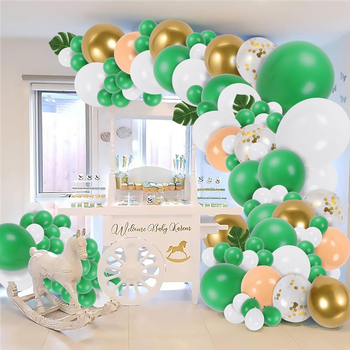128 balloons.