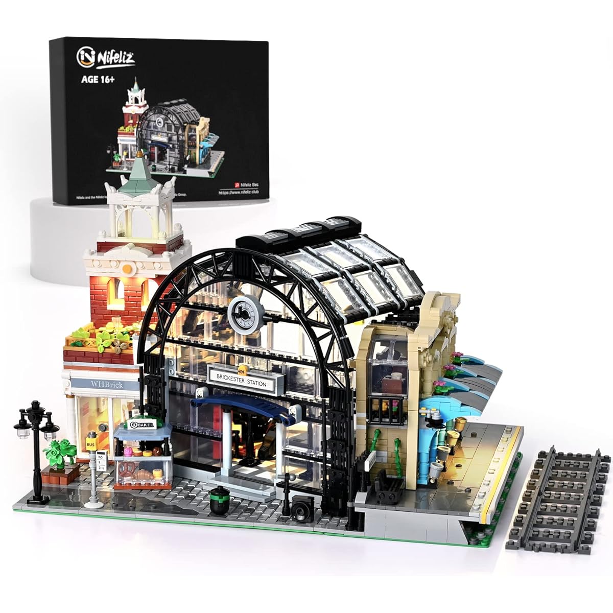 Nifeliz Station Station Display Set Collectible Assembly Model Toy Gift for Adults (2,649 Pieces)