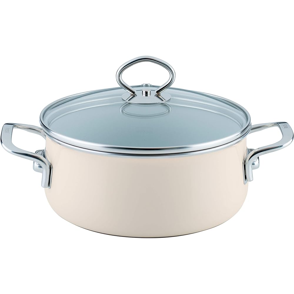RIESS Two-handed pot VERDE 1kg casserole m.Glasdeck 20cm 2L 0709-013
