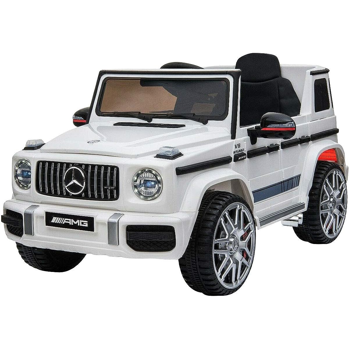 Electric Passenger Car, Radio Controlled Vehicle, Mercedes Benz G63 Large Size, Electric Passenger Radio Controlled Car, Riding Toy, Electric Car, Car Toy, Vehicle Toy (WHITE)