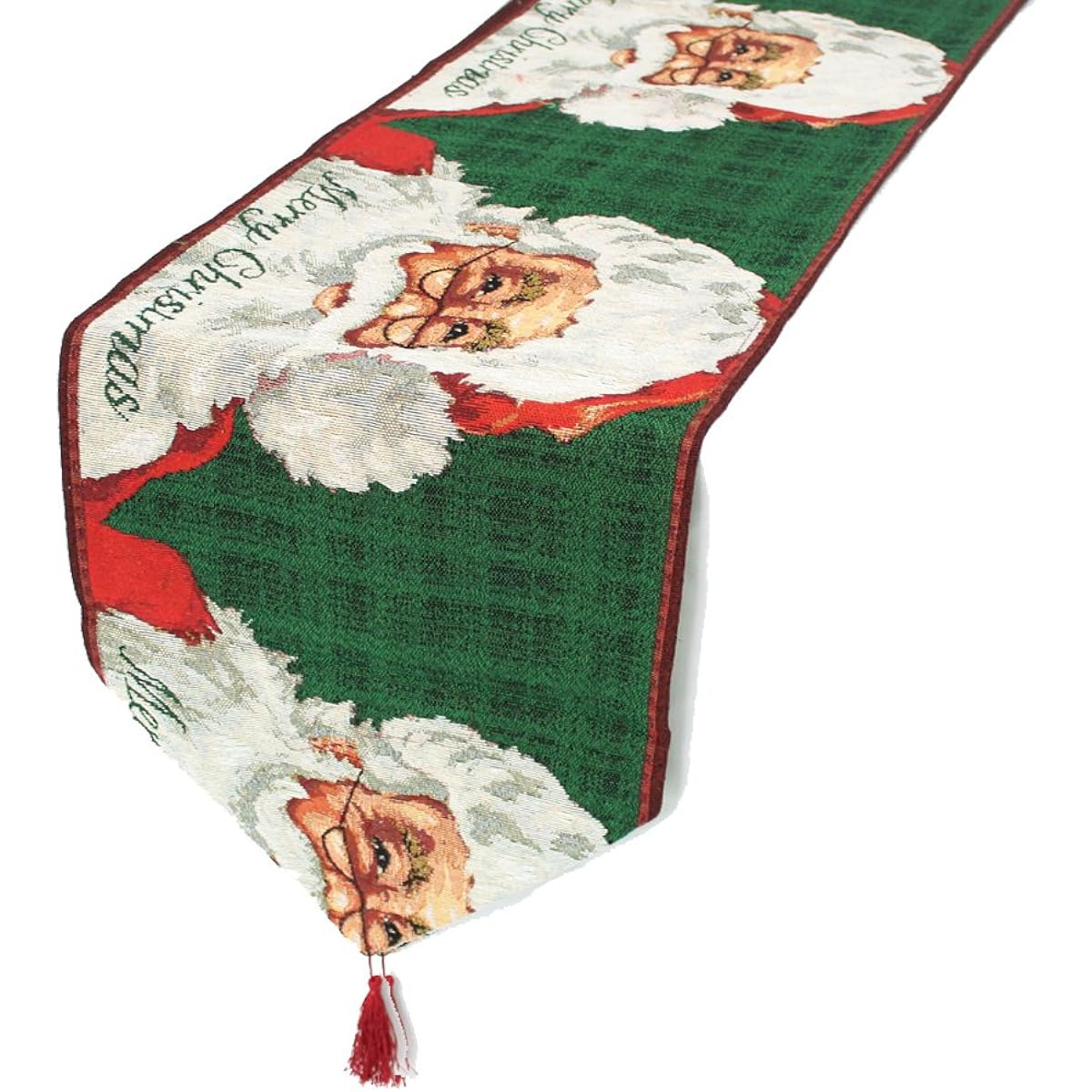 Axgo Snowman Embroidered Christmas Table Runner Christmas Dinner Party Decoration 35x180cm Santa