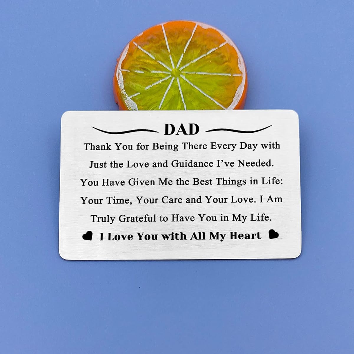 Thank You Gifts for Dad Birthday Cards for Dad Birthday Cards for Dad Birthday Cards from Dad Gifts from Daughter Engraved Wallet Insert Cards I Love You Cards for Dad Father's Day Christmas Thanksgiving Gifts