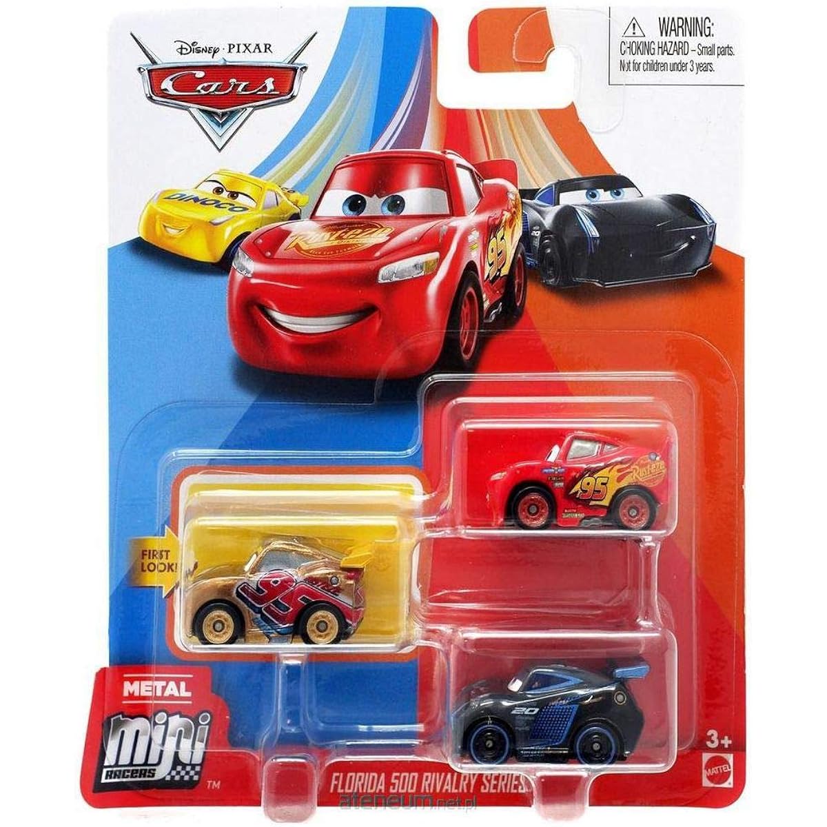ck "Florida 500 Rivalry" Gold Rusty's Cruz Ramirez & Jackson Storm & Lightning McQueen Mini Mini Cars / MATTEL 2019 CARS mini RACERS 3PACK FLORIDA 500 RIVALRY ERIES [Parallel import goods] Disney Pixar Disney PIXAR Character Car Latest Movie 3 Crossroads