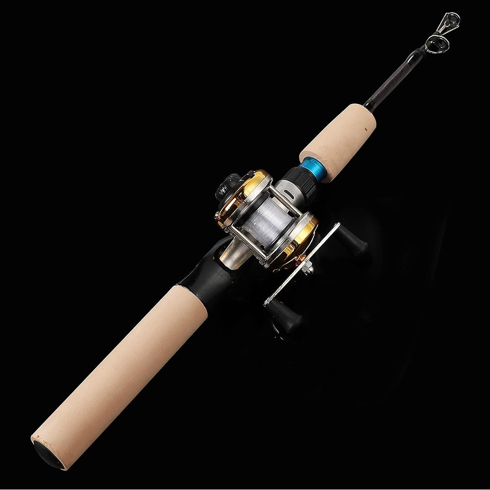 WATARI Fishing Rod Set/Bait Set/Compact Bait Rod Double Shaft Reel/Approx. 100cm Hole Fishing Burakuri Exploration/Saltwater Compatible Rod and Reel Case Included