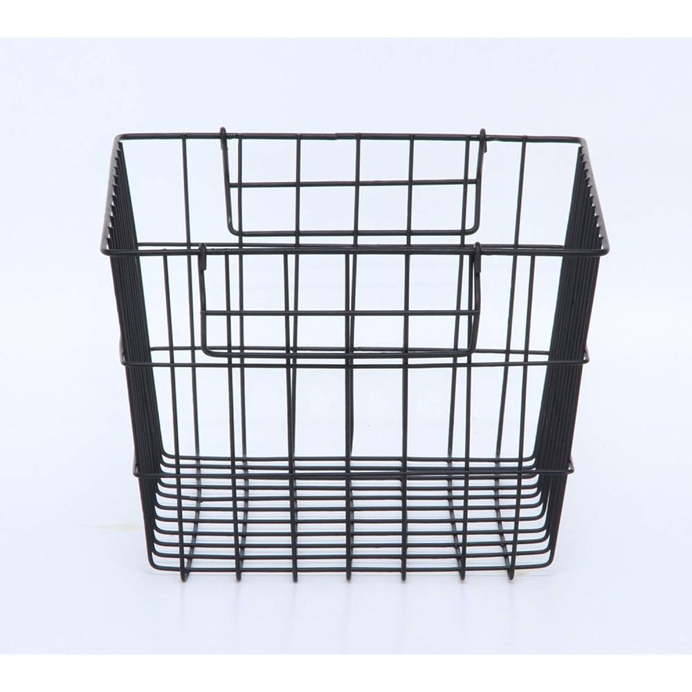 Fujiboeki Basket Wire Basket Stack A Black Width 37 x Depth 26cm Set of 6 14226