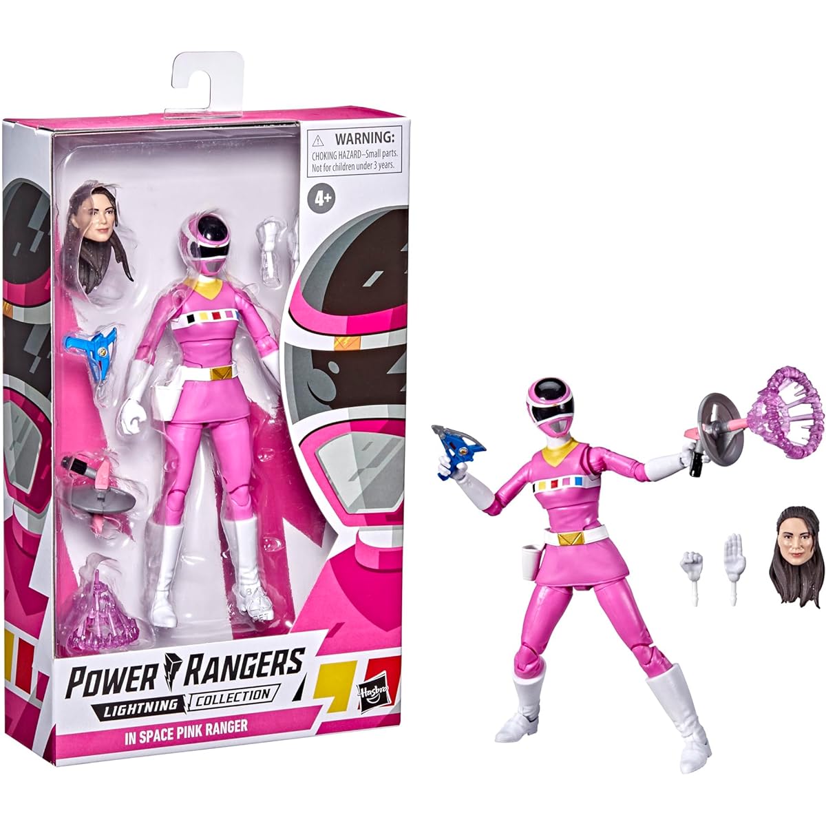 Power Rangers Lightning Collection Space Pink Ranger 15cm Premium Collectible Action Figure Toy with Accessories For Ages 4+