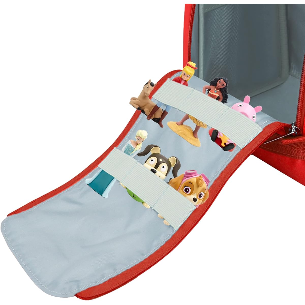 Annmore Tonies Character Bag Carrying Case for Toniebox Starter Set Holder for Tonies Figures and Headphones Transporter for Kids Audio Player Birthday Gift for Girls 4-8 Years Red