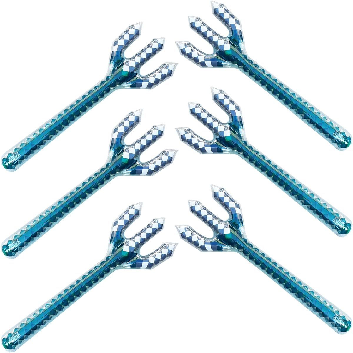 Inflatable Army 6 Pack: Pixel Trident, Blue
