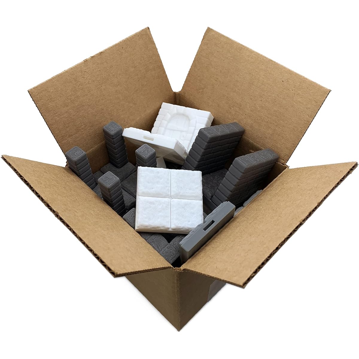EnderToys Rock Dungeon Tiles - Value Box 3D Printed Tabletop RPG Scenery Wargame Terrain for 28mm Miniatures