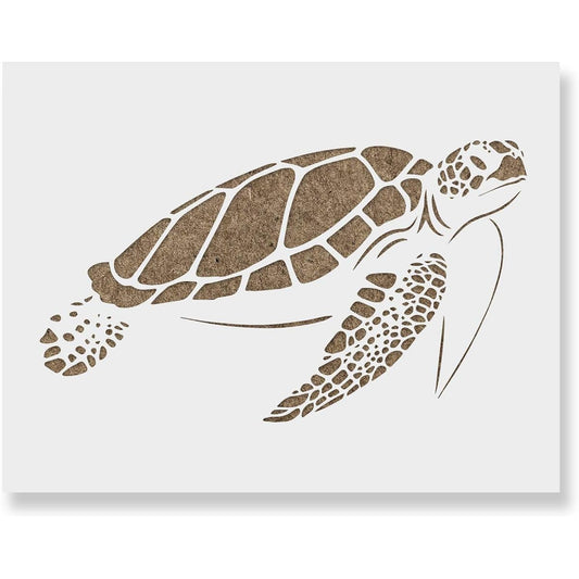 Sea Turtle Stencil - Reusable Stencils for Painting - Make DIY Sea Turtle Crafts and Decorations