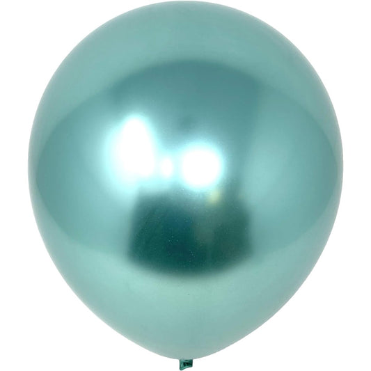 Allgala 12" 50pcs 2.8g Latex Heavy Metallic Chrome Balloons - Green - BL52087