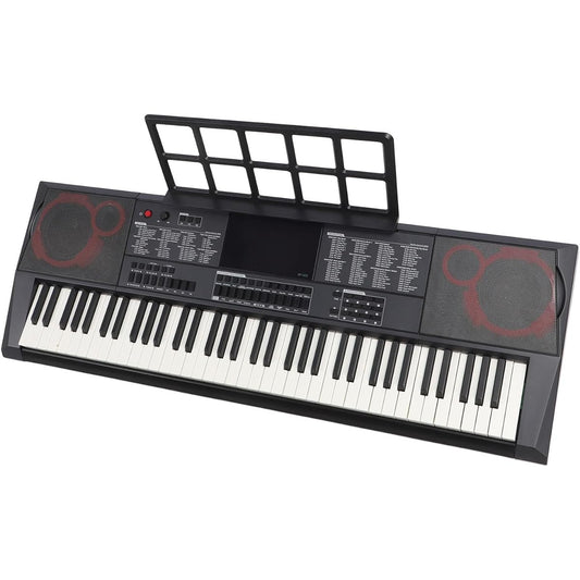 73 Keys Portable Keyboard, Portable Standard Piano Keyboard Plastic HiFi Stereo 80 Demo Songs Wide Range 100-240V (US Regulation)