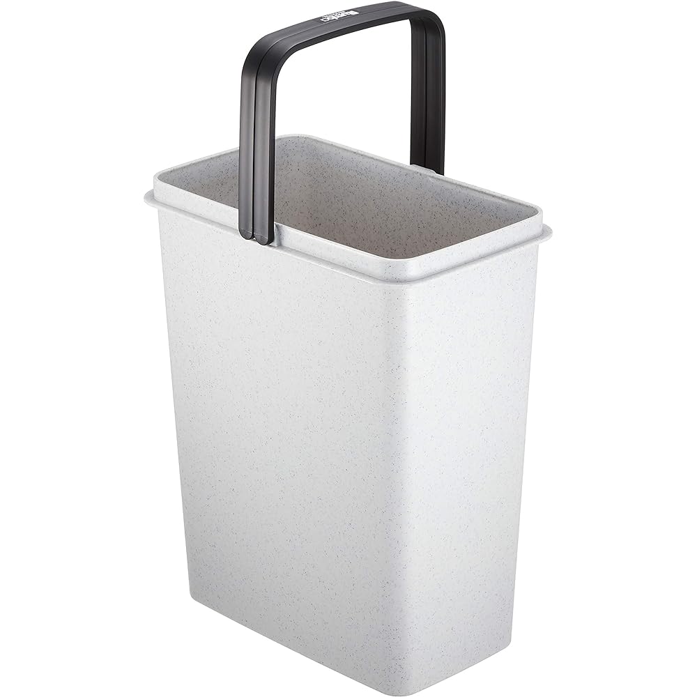 (Case Sold) Sanko Plastic Trash Can Roomba Square Approx. 11.5L Gray Set of 20 071996